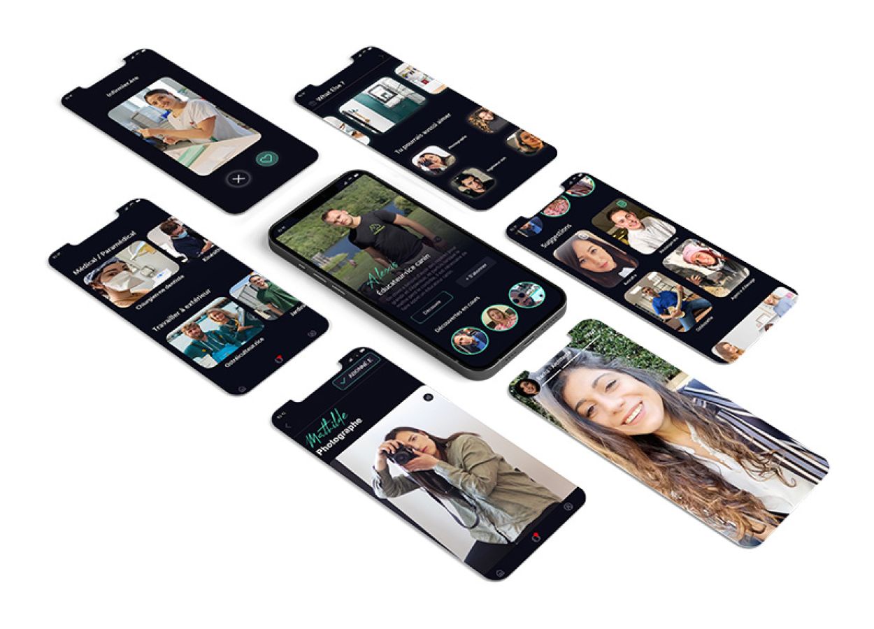 Exemple d'écrans de l'application Wilbi